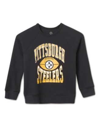 Unisex NFL Pittsburgh Steelers Hot Route Raglan Fleece - Little Kid, Big Kid