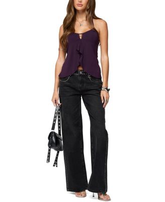 Lorenna Split Front Halter Top