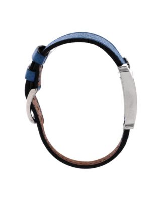 Heure H Quartz Watch in Stainless Steel and Leather 21mm