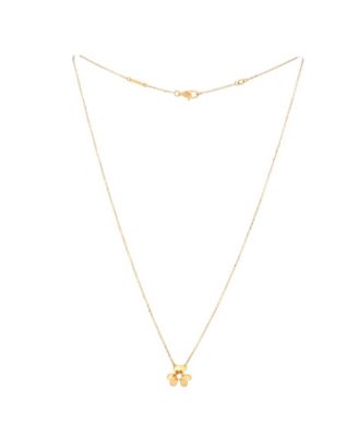  Mini Frivole Pendant Necklace 18K Gold and Diamond, 15 - 15.75"