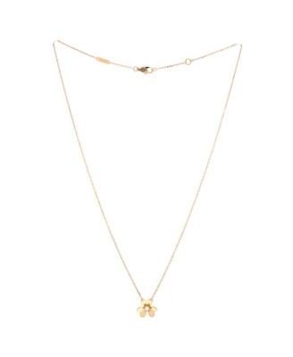  Mini Frivole Pendant Necklace 18K Gold and Diamond, 15 - 15.75"