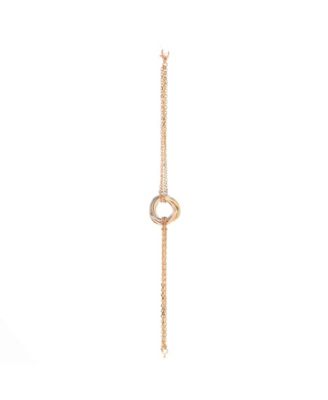  Trinity 4 Chain Bracelet 18K Tricolor Gold