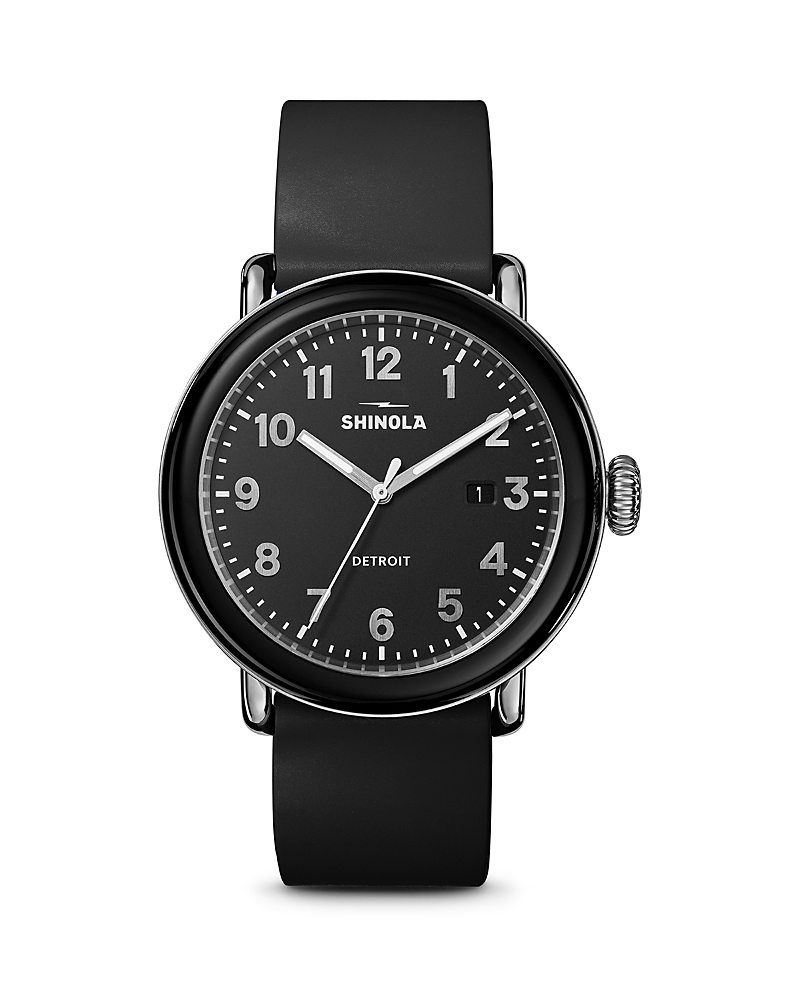 Shinola Runwell Detrola 3HD Rubber Strap Watch, 41mm