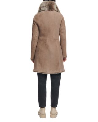 Gypsie Toscana Trimmed Reversible Shearling Coat
