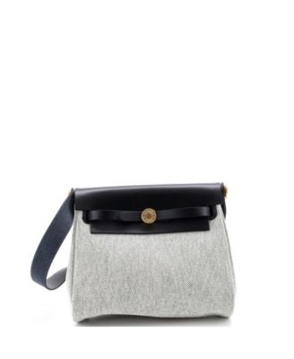 20 Herbag Zip Toile and Leather