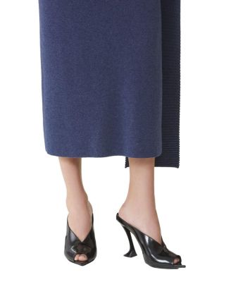 Women's Midnight Step Mule in Patent Leather