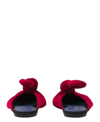 Women&#39;s Midnight Step Velvet Bow Mule