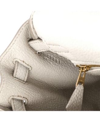 Kelly 25 Handbag Light Togo with Gold Hardware