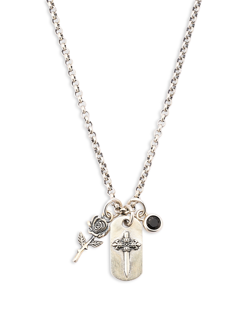 Serge DeNimes Men's Triple Charm Pendant Necklace, 18.11-20.47 - Exclusive