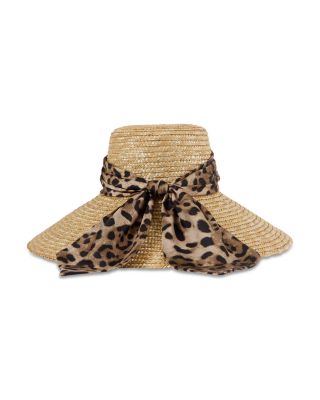 Mirabel Satin Scarf Straw Sun Hat