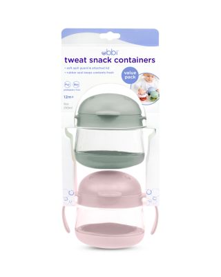 Tweat Snack Containers, 2 Piece Set