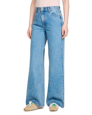 Samuel High Rise Wide Leg Jeans in Blue Jean