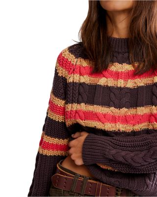 Frankie Cable Striped Sweater