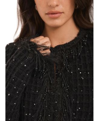  Women's Sequin Embellished Jacket