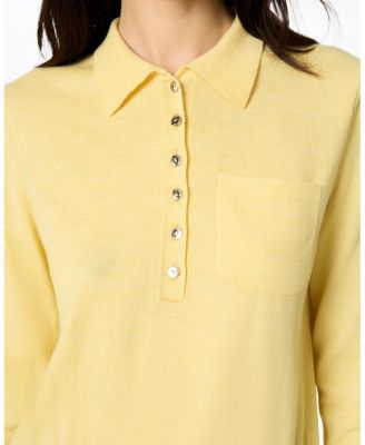  Relaxed Polo Knit Sweater