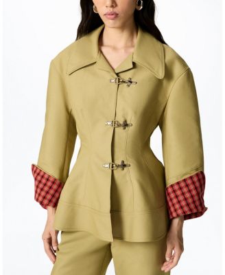  Buckle Front Fitted Jacket