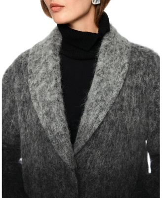   Alpaca Blend Coat with Fringes