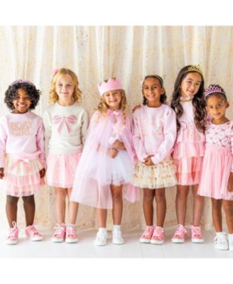 Girls' Pearl Bow Patch Sweatshirt - Baby