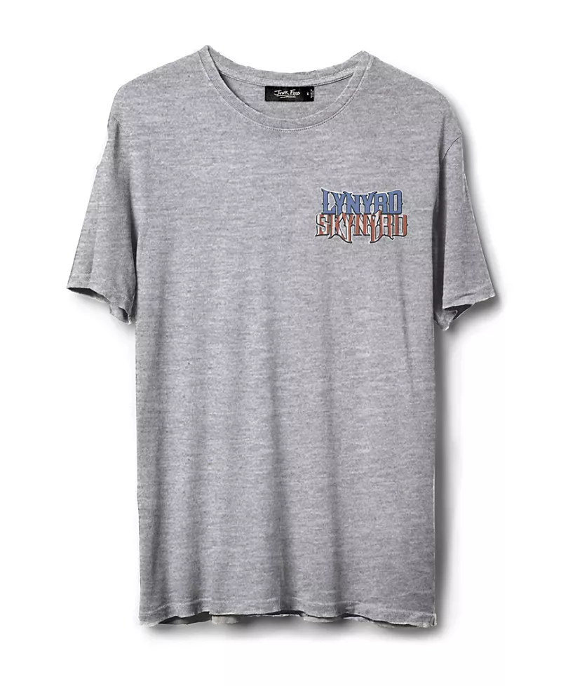Junk Food Clothing Unisex Lynyrd Skynyrd Rock N Roll Eagle Vintage Tee