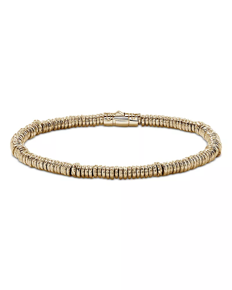 John Hardy Men's 14K Yellow Gold Heishi Beaded Bracelet