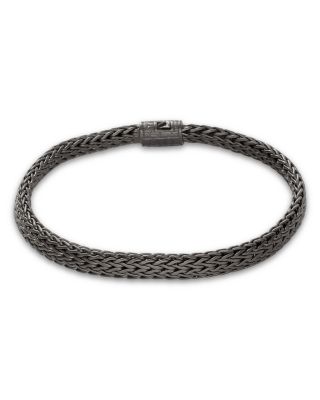 Men's Dark Silver Icon Heritage Link Bracelet