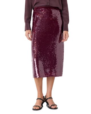 Sequin Midi Skirt