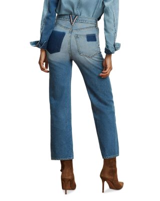 Dylan High Rise Straight Ankle Jeans in Time Lapse