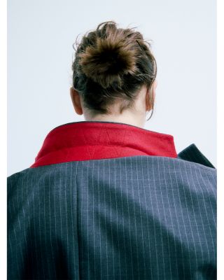 Jennifer Striped Combo Blazer & Vest Set