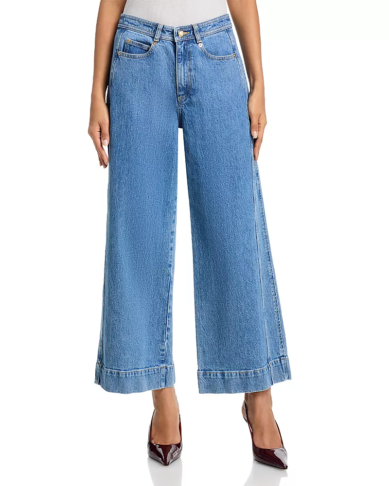 Cinq a Sept Betsy Wide Leg Jeans in Blue Mirage