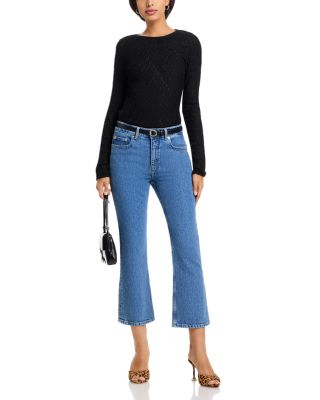 Stevie Cropped Jeans in Blue Mirage