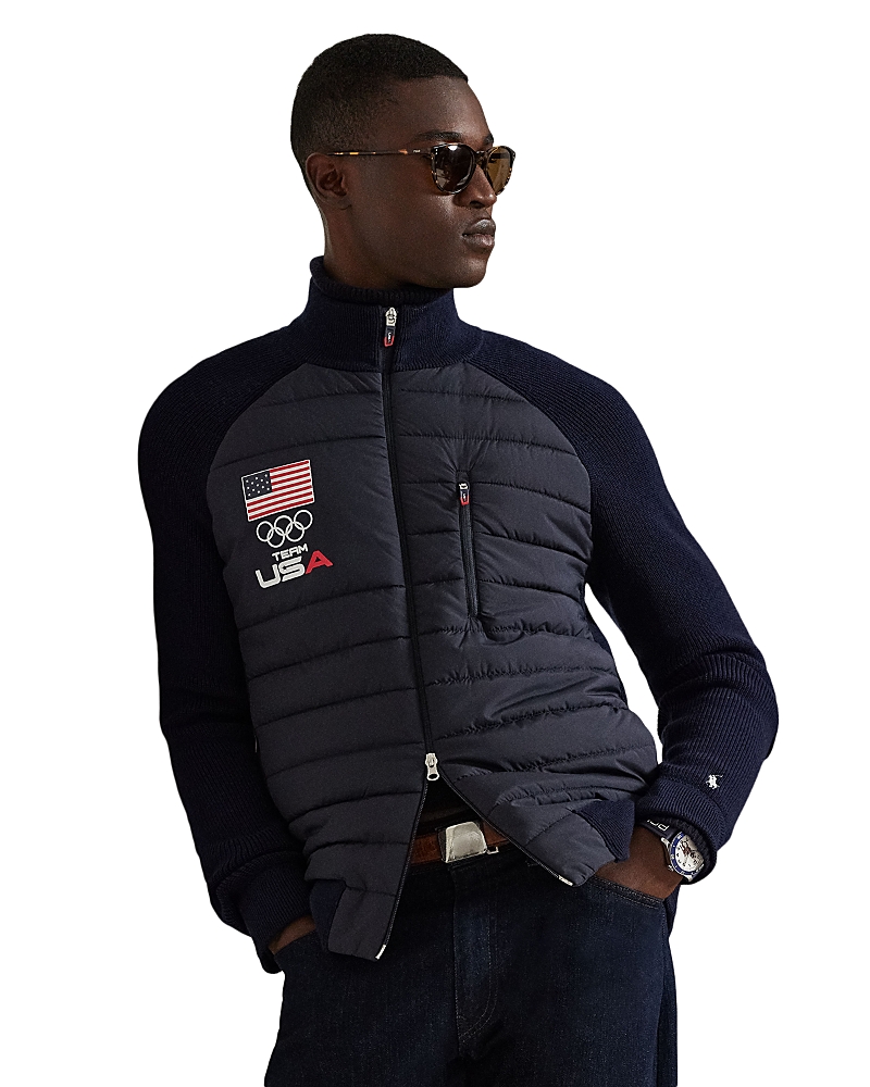 Polo Ralph Lauren Team Usa Hybrid Full Zip Sweater