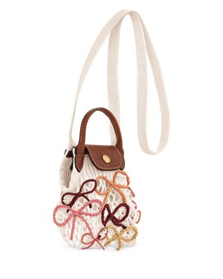 Le Pliage Filet Raffia Mini Mesh Bag