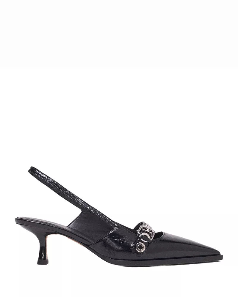 Maje Women's Leather Slingback Pumps
