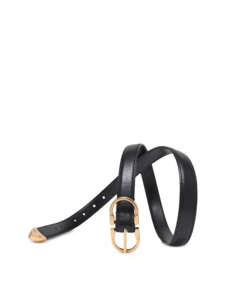 Women's Double Buckle Leather Belt