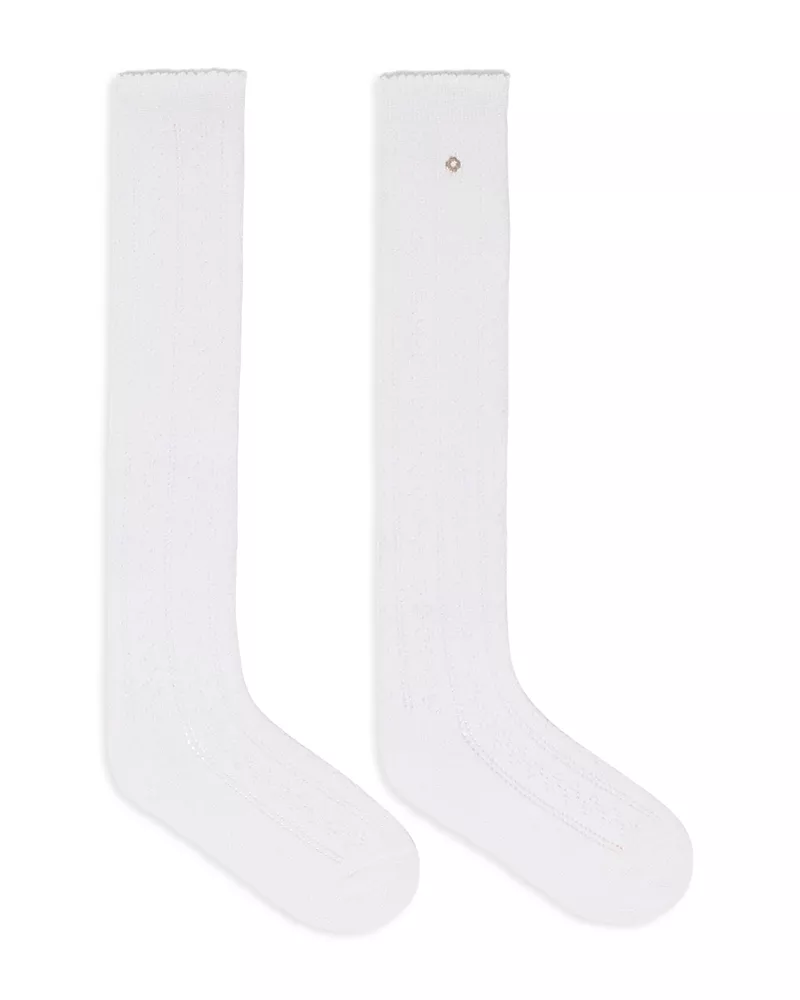 Maje Knee High Pointelle Socks