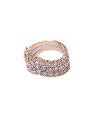 Two Tone Rhinestone Ring