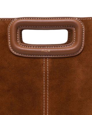 The M Fringed Brown Suede Crossbody Bag
