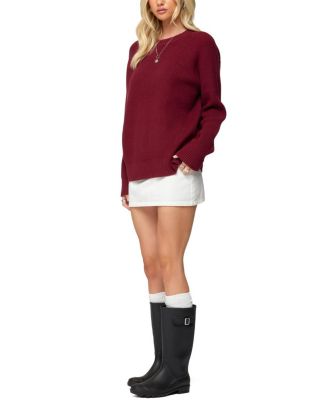 Lavonne Oversized Knit Raglan Sweater