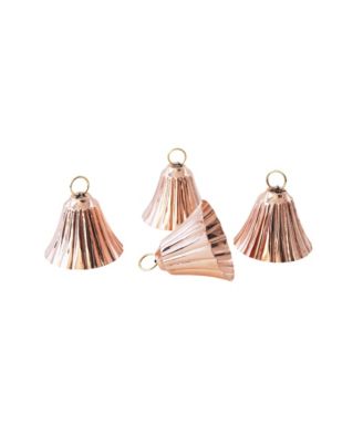 CMK Copper Bell Ornaments, Set of 4