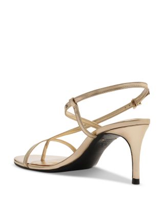 Women's Azure Metallic High Heel Sandals