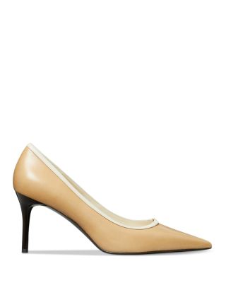 Women's Double T Leather Pumps