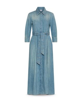 Belted Denim Shirtdress