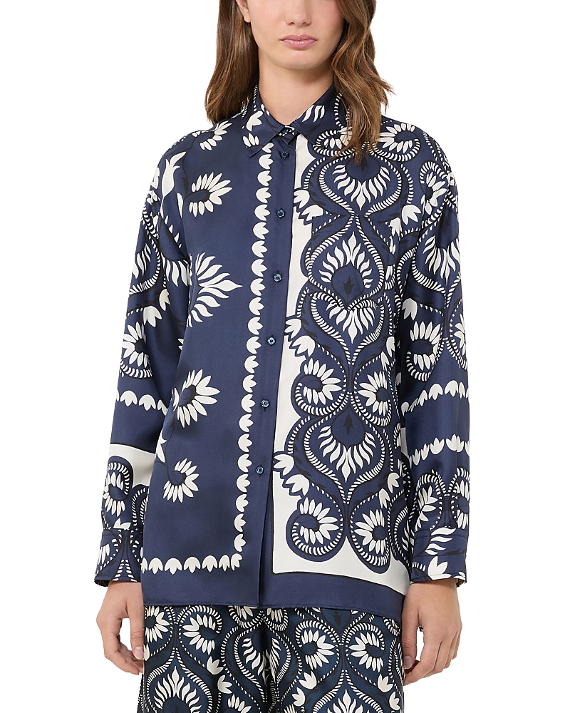 Weekend Max Mara Lastra Silk Top