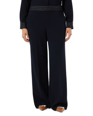 Uscita Briose Topstitched Straight Pants