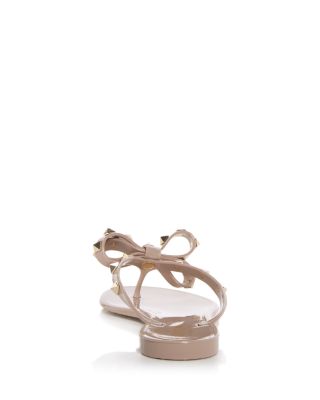 Women's Rockstud Bow Thong Sandals