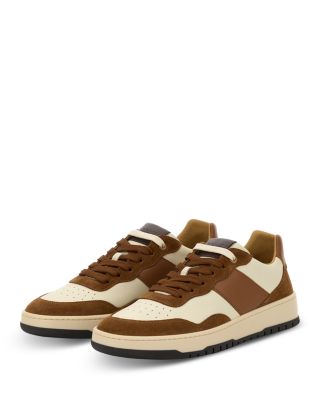 Men's Leather Low Top Sneakers