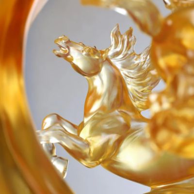 Rising through Heaven and Earth Limited Edition Glass Sculpture