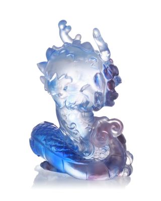 Ruyi's Twelve Blessings The Divine Dragon Soars Crystal Glass Sculpture