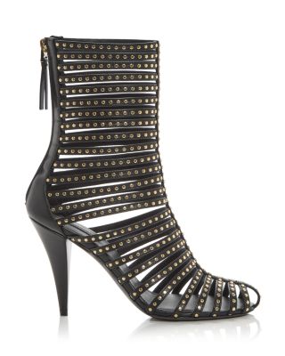 Women's Cage Embellished Ankle Booties
