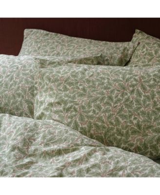 Morris & Co Oak Cotton Pillowcase Pair, Standard